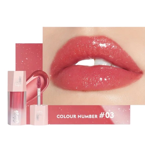 Diamond lip color, waterproof, high pigment, moisturizing, stardust pink. New - Picture 1 of 3